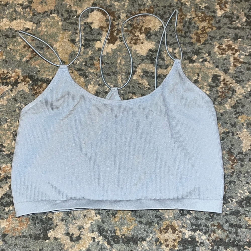 TJ Maxx strappy light blue tank